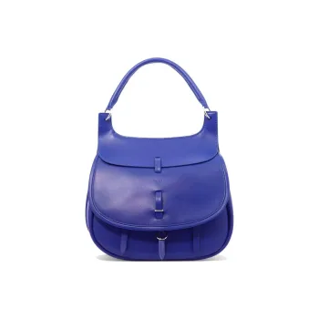 Fontana Milano 1915 Calfskin Handbag Women's Blue Purple