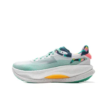 LINING Yueying 4PRO Running Shoes Women's Low-Top Standard White/Porcelain Turquoise