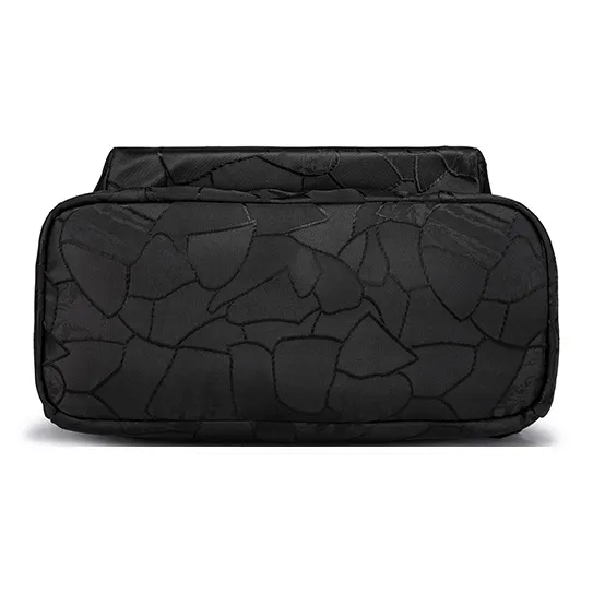 FAIRWHALE Oxford Backpack Men's Gem Black/Navy Blue/Maple Leaf Red-4