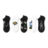 Men's Individual Graffiti E Set 7A Antibacterial/Breathable Odor-Resistant