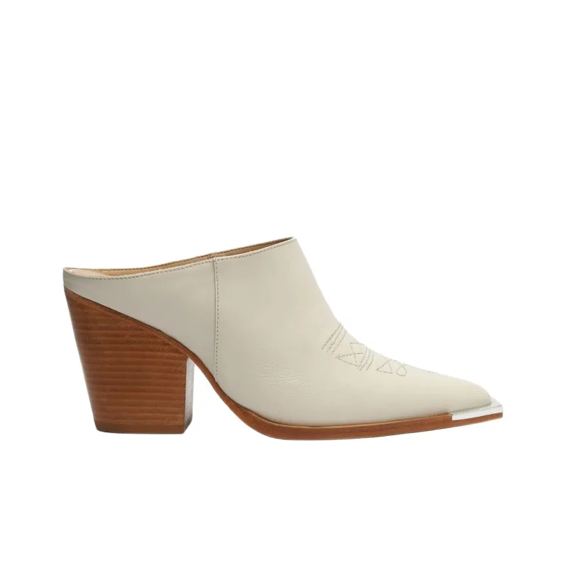 Schutz Closed Toe Slippers 8.3cm Women's White-1