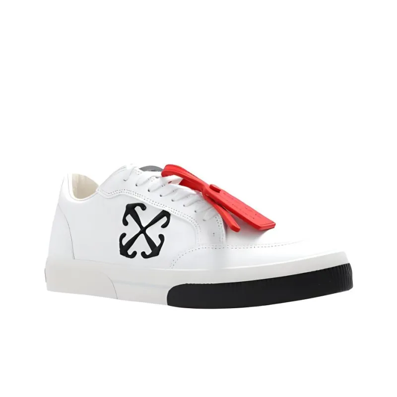 OFF-WHITE New Low Vulcanized Lace-Up Sneakers-2