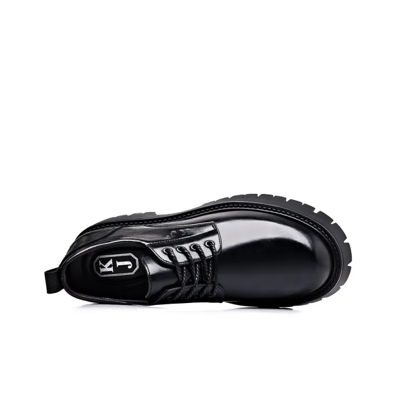 KJ Dress Shoes Men Low Top Black-9