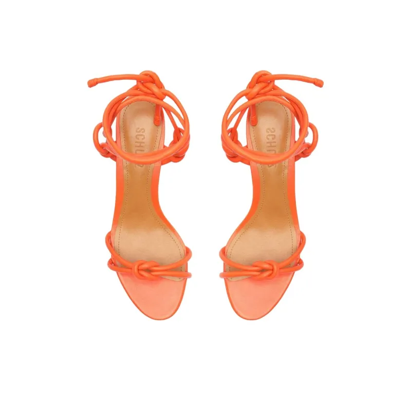 Schutz Nicky Strap Sandals 6cm Women's Orange-4