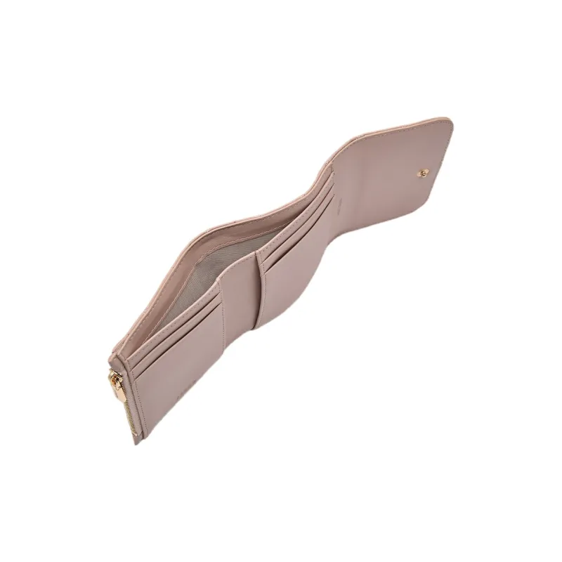 PEDRO Calfskin Wallet Women's Black/Nude/Purple-7