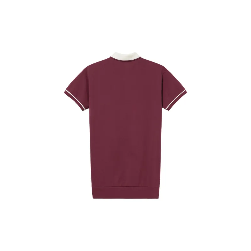 LACOSTE Short-Sleeved Dresses Women's Burgundy-1