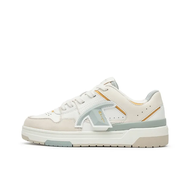Champion Preppy Skate Low Top Skateboard Shoes Women's Milk White/Light Bone-0