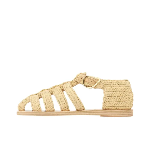 ANCIENT GREEK SANDALS Homeria Roman Sandals Women's Beige