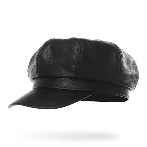 Lanza Viscose Polyester Octagonal Beret Cap Unisex