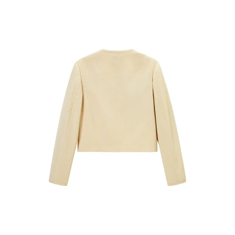 PEACEBIRD Cropped Coats Women's-1