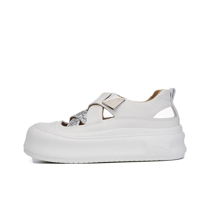 La Chapelle Anti Slip Wear Resistant Low Top Casual Shoes Women's-11