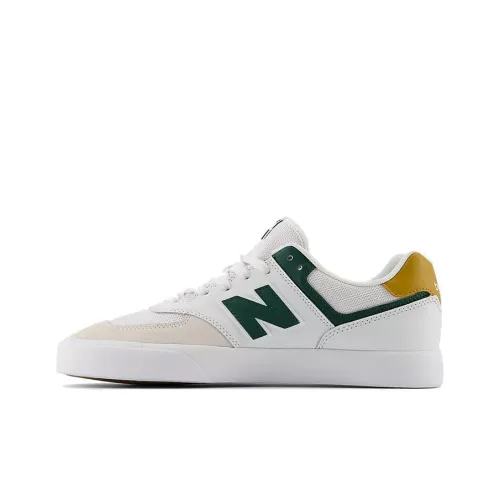 New Balance Numeric 574 Skateboard Shoes Unisex Low-Top White/Green