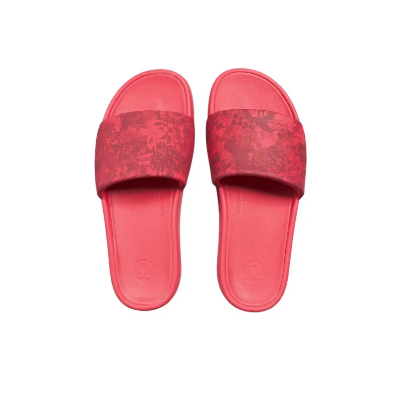 Lululemon Restfeel Slide Slip-Resistant Abrasion-Resistant Slide Slippers Women's Red-3