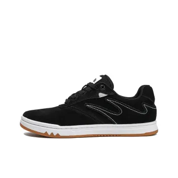 GOLUCK Ant Collection Coverage Cushioning Abrasion Resistant Low Top Skateboard Shoes Unisex Black White