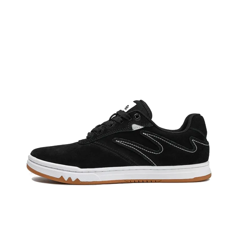 GOLUCK Ant Collection Coverage Cushioning Abrasion Resistant Low Top Skateboard Shoes Unisex Black White-0