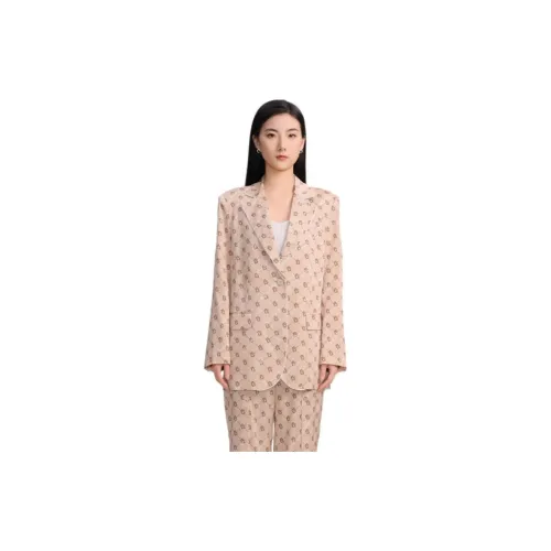 Blood Glitter Business Suits Women's Camel Floral