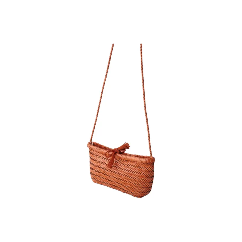 Dragon Diffusion Buffalo Leather Crossbody Bag, Shoulder Bag Women's Tawny-1