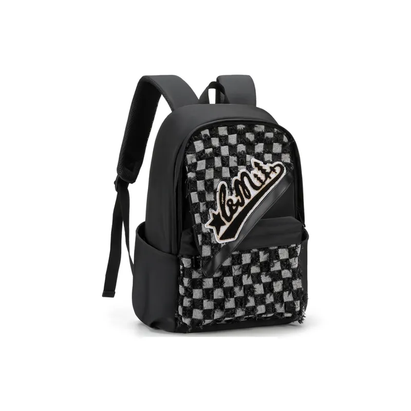 L&M Oxford Laptop Backpack Regular Unisex Black-1
