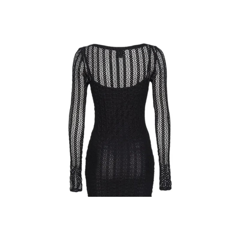 PINKO SS24 Long Sleeved Dress Women's Black-1