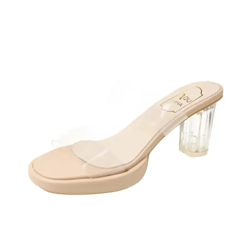 Xingdiman Slide Slippers Women's Beige-8