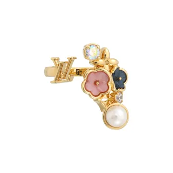 LOUIS VUITTON Metal Rings Women's Gold