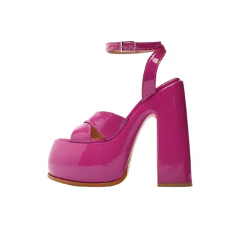 Schutz Pattie Strap Sandals 16.8cm Women's Pink