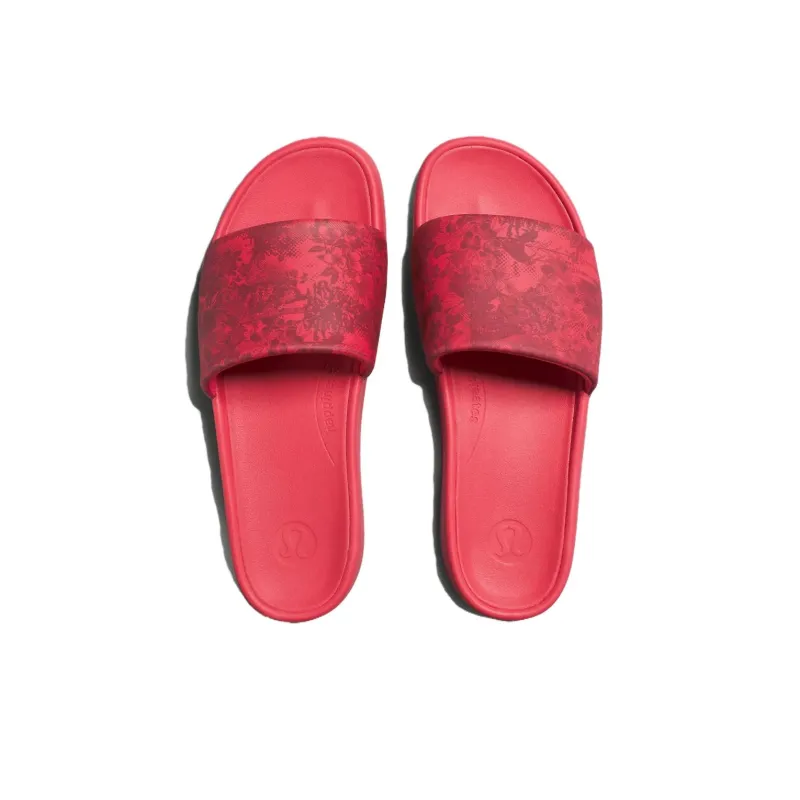 Lululemon Restfeel Slide Slip-Resistant Abrasion-Resistant Slide Slippers Men's Red-3