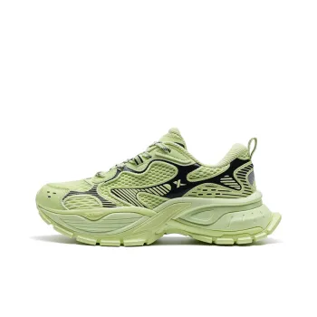 XTEP Basque Height Increasing Low Top Casual Shoes Women's Pistachio Magic