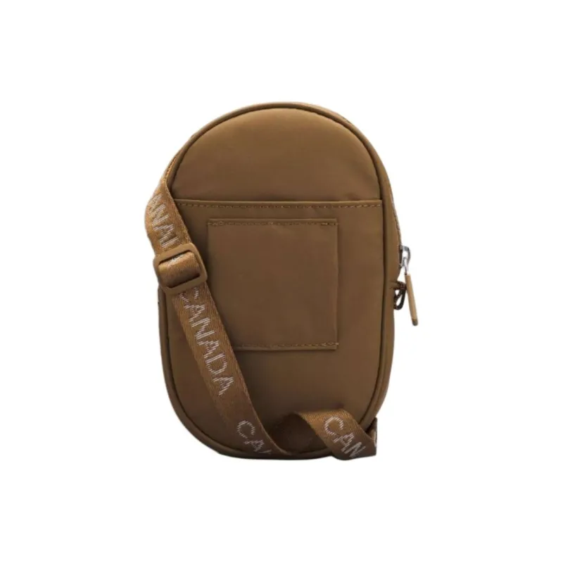 Lululemon Polyester Blend Recycled Nylon Shoulder Bag Crossbody Bag Regular Unisex Brown-1