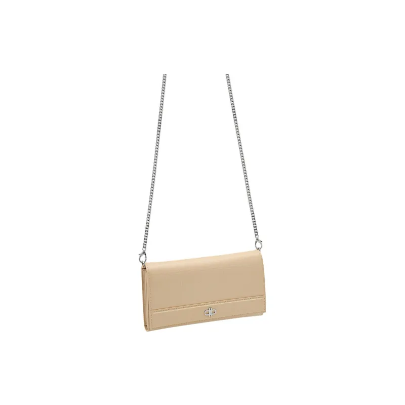 PEDRO Calfskin Shoulder Bag Crossbody Bag Wallet Women's Nude-1