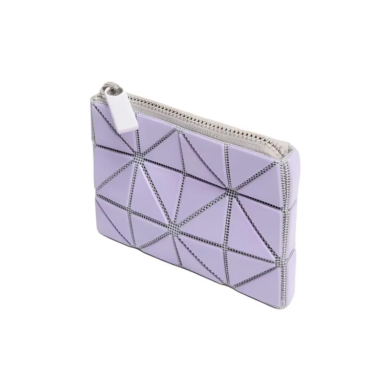 ISSEY MIYAKE CASSETTE Polyvinyl Chloride Resin Wallets Card Holders Women's Lavender-2