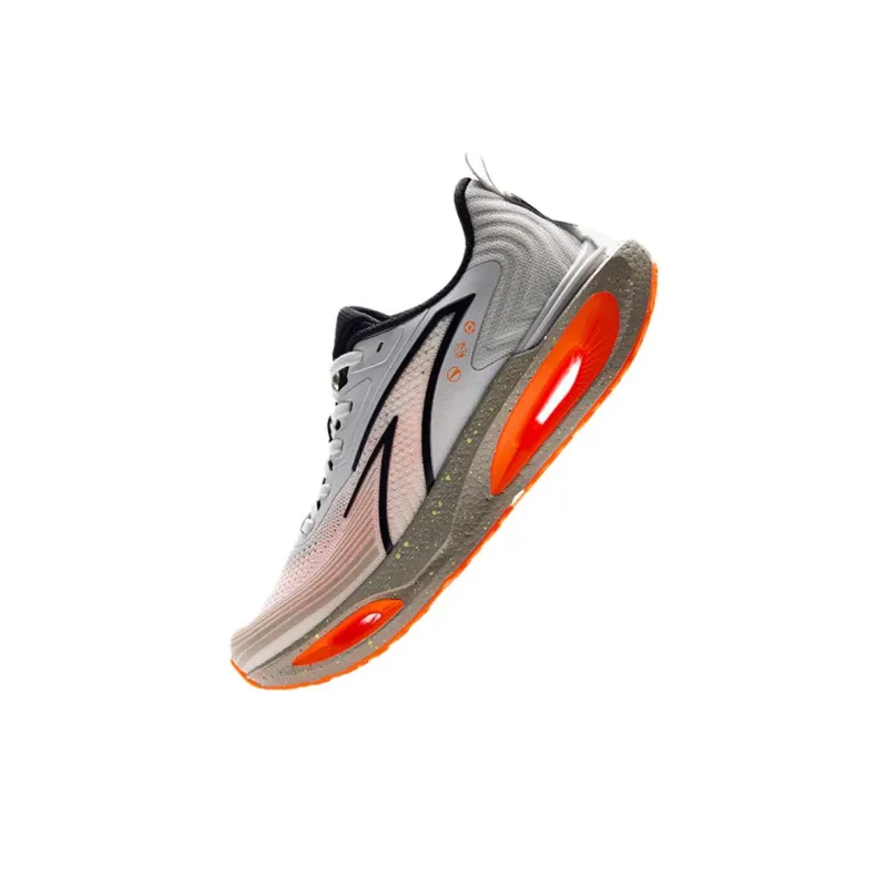 Anta Hole Cushioning, Wear Resistant Low Top Running Shoes Men's Gray Orange-1