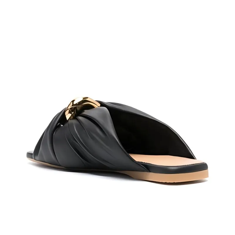 JW Anderson Corner Leather Flats-4