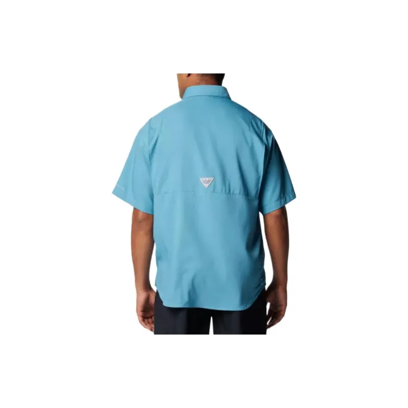 Columbia PFG Tamiami II Short Sleeve Shirt Shirt Men's Canyon Blue-1