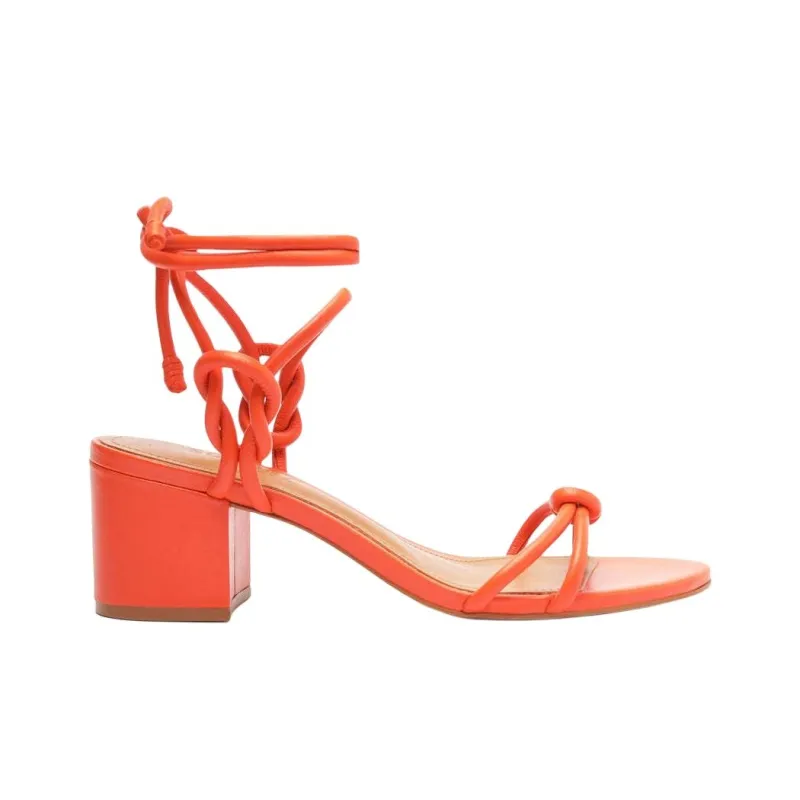Schutz Nicky Strap Sandals 6cm Women's Orange-1