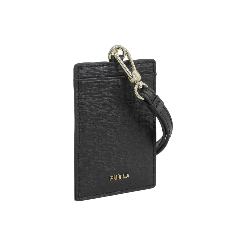 Furla Leather Card Holder Women's Black-1