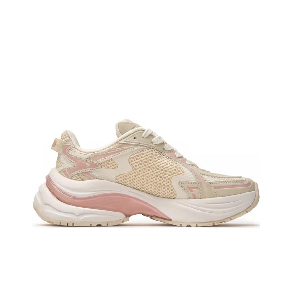 MLB New York Yankees Running Shoes Unisex Low-Top Beige Pink