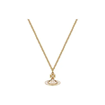 Vivienne Westwood Enamel Glass Pearl Brass Pendants Women's Gold