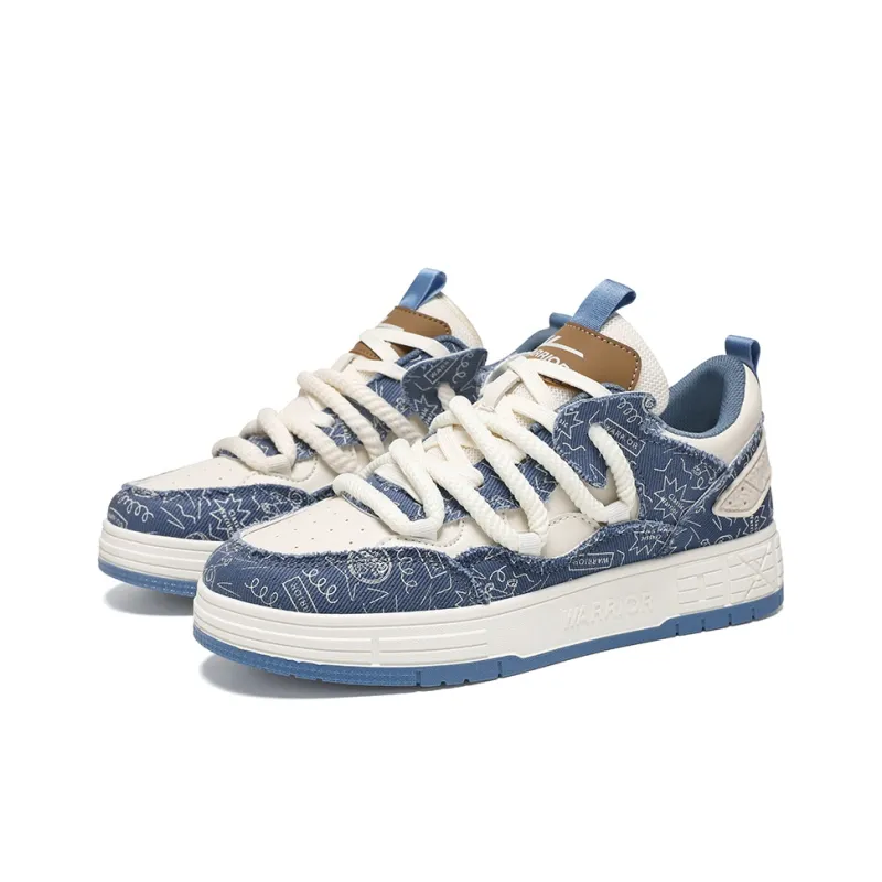 Warrior Height Increasing, Abrasion Resistant, Lightweight, And Breathable Low Top Skateboard Shoes Unisex-43