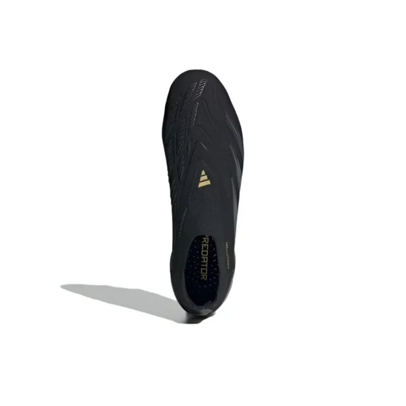 Adidas Predator Elite Laceless Fg Core Black Carbon Gold Metallic-3