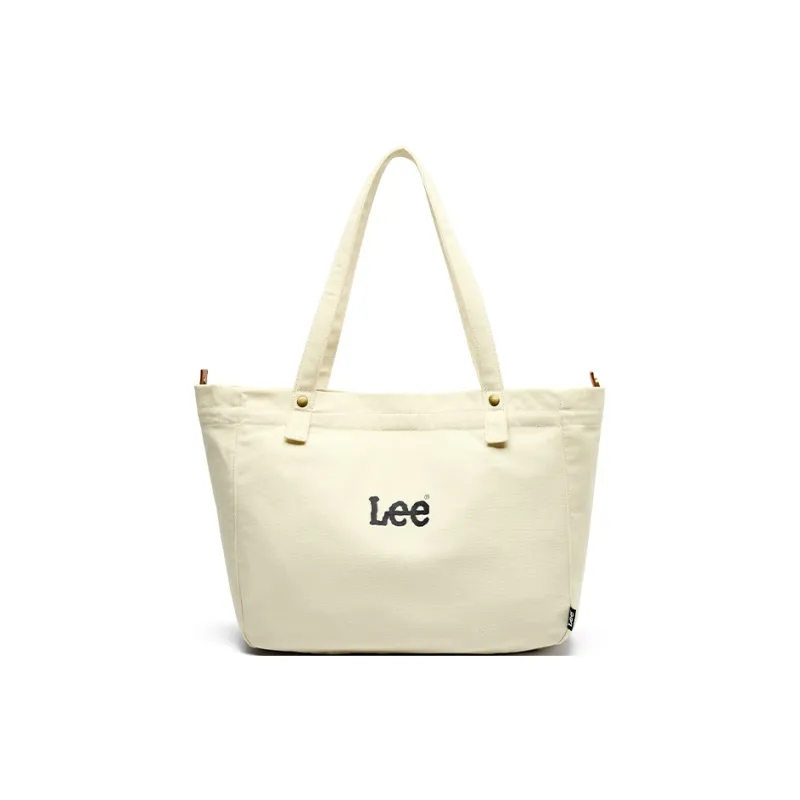 Lee Canvas Shoulder Bag Regular Unisex Ecru-1