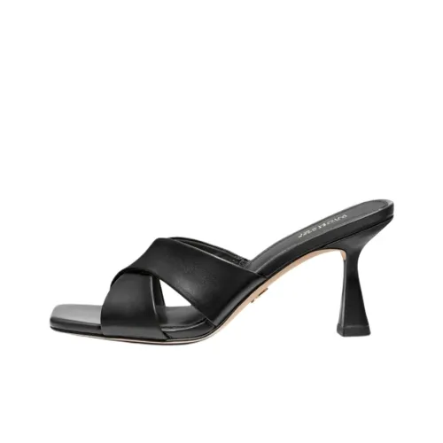MICHAEL KORS Clara Abrasion Resistant Slide Slippers Women's Black