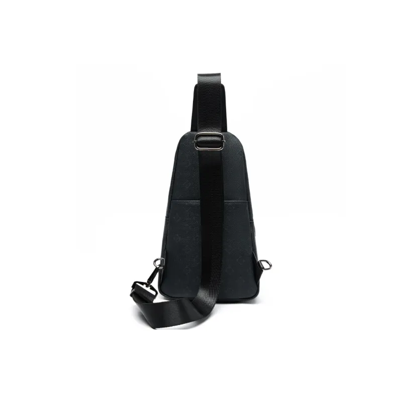 SEPTWOLVES PVC Sling Bag, Crossbody Bag, Commute QPL Regular Men's Black-3