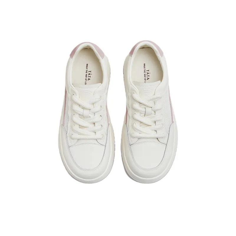 TATA Skateboard Shoes Women's Low Top Solid Color-8