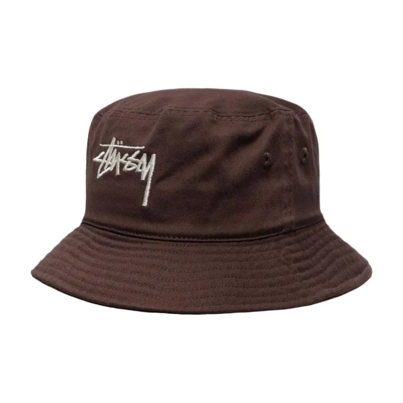 Stussy Cotton Bucket Hats Men's Brown-0