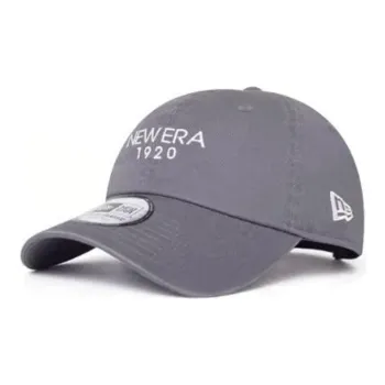 New Era Cotton Baseball Caps Unisex Smoke Gray
