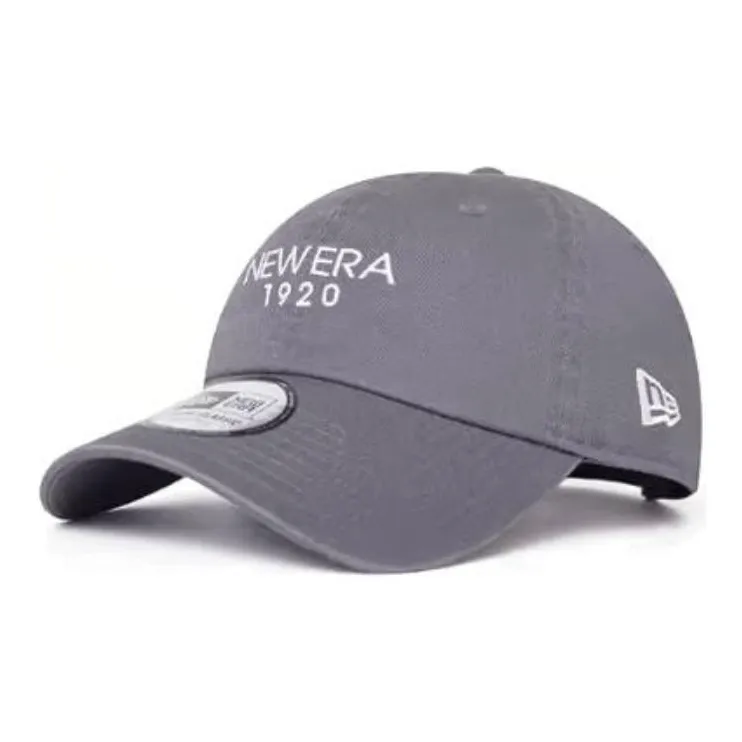 New Era Cotton Baseball Caps Unisex Smoke Gray-0