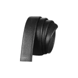Automatic Buckle 1140[Top Grain Cow Leather with Litchi Grain Texture, Width: 3.5cm]