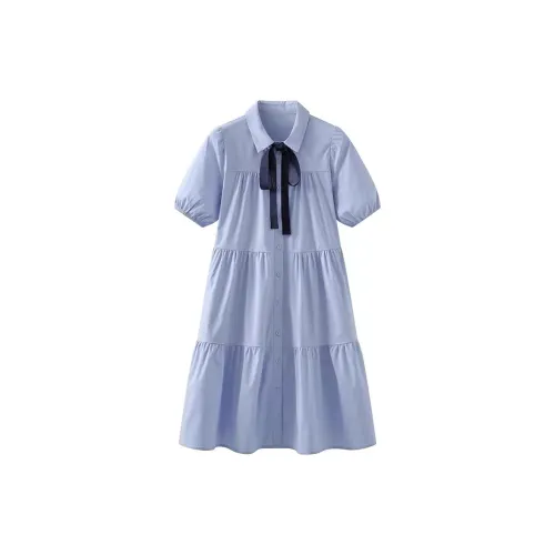 Mu Qingqing Short-Sleeved Dresses Women's