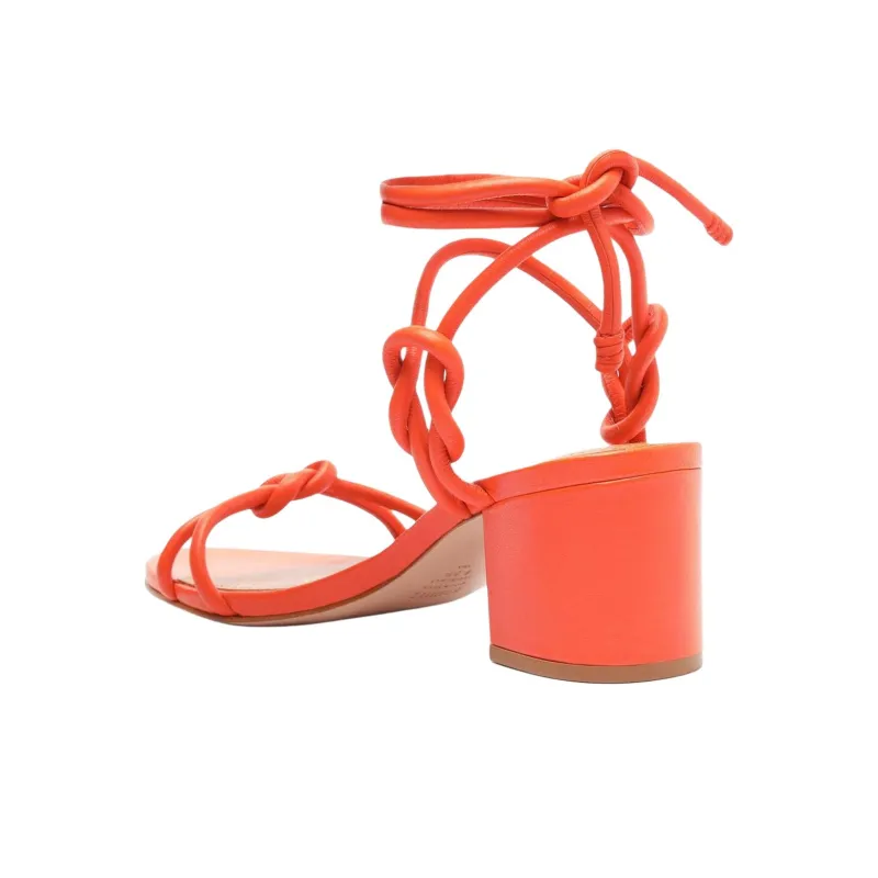 Schutz Nicky Strap Sandals 6cm Women's Orange-3